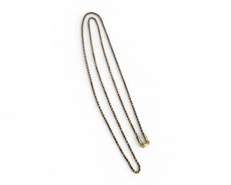 22 14kGold24TwistedRopeChainNecklace52g