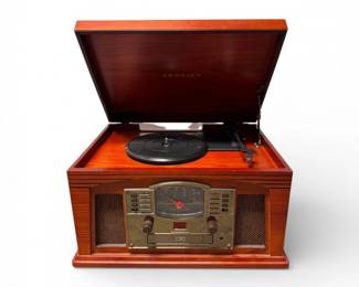 5 CrosleyCR42CLancasterTurntableRadioCDPlayerRecordConsole