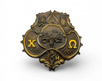 131 ChiOmegaSororityMetallicPlaque