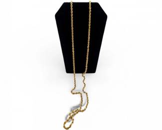 49 14kGold20TwistedRopeChainNecklace873g