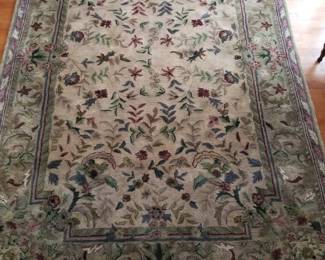 Indian wool rug. (2)