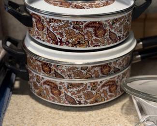 Fancipans Btowen Paisley Enamelware