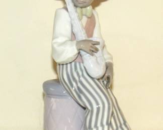Black Legacy Lladro Collection #5833 JAZZ Saxophone Player 