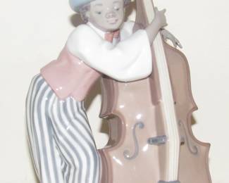 LLADRO Black Legacy "Jazz Bass" Player Figurine #5834