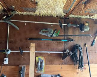 Weed Eaters, Lots of Tools, Electric Saw and More