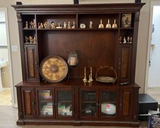 Beautiful Entertainment Center, Collection of Hummel Figurines& CD Player
