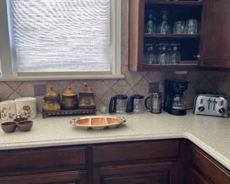 Kitchen Lots of Kitchen Appliances, Cuisinart Toaster,Coffee Maker, Air Fryer and More