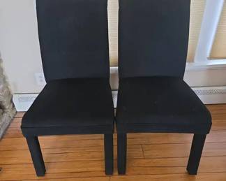 Set Of Black Chairs 