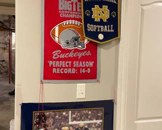 Notre Dame and Ohio State wall art
