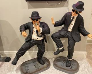 Large Blues Brothers statues