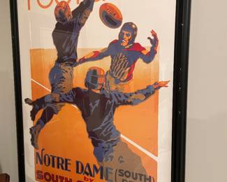 1926 Notre Dame football litho