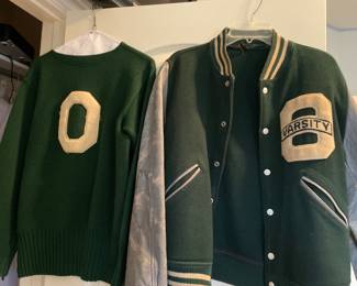 Vintage Ohio University sweater and jacket