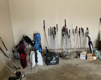 Lots of golf items