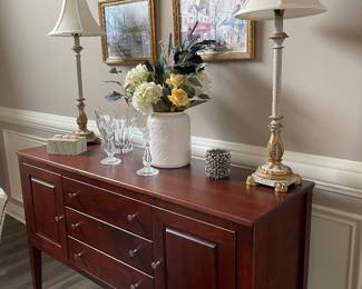 Beautiful sideboard and decor