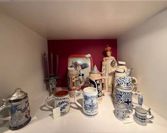 steins and statues