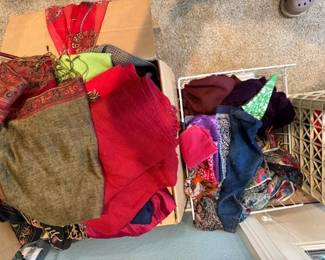 scarves of all sizes, shapes, colors