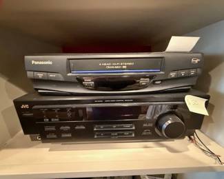 stereo receiver and tape deck - VCR