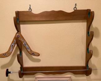gun rack and boomarang