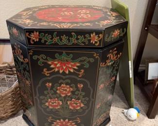 nightstand or end table with storage