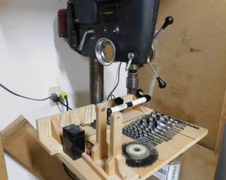 Craftsman 150 drill press, King-Seely Corp, late 1940's. Just look at this beauty, it looks like it came out of the box yesterday!