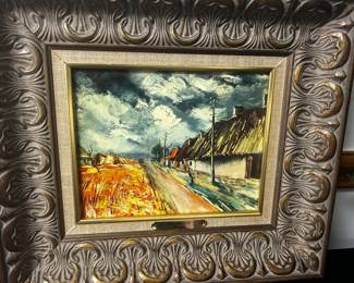 Le Champ Orange Painting