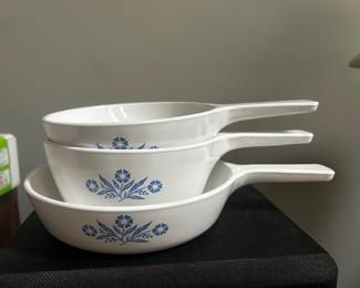 Corningware Blue Cornflower Pans