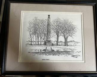 Autumn Visitors Lithograph by James Sabol