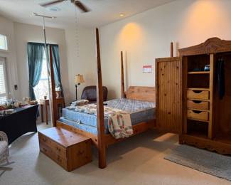 Rustic style bedroom set