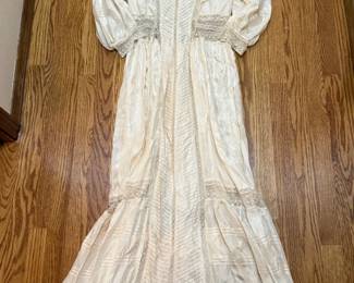 Antique Silk and Lace Dress