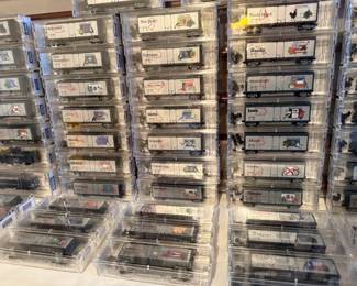 50 states N-Scale Train collection with display case