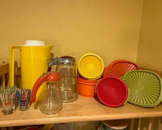 Vintage tupperware and kitchenware