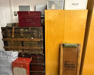 Antique steamer trunks