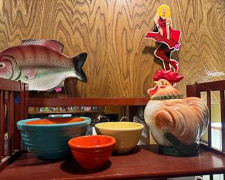 Vintage Rooster Cookie Jar