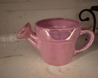 Pink Ceramic Watering Can Mug