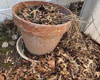 Terracotta Planter Pot with Weathered Patina