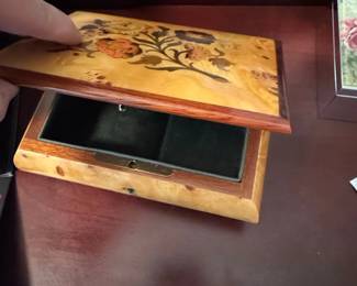 Vintage Reuge Inlaid Wood Music Box second image