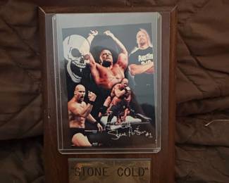 Stone Cold Steve Austin Austin Card Plaque