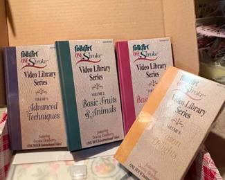 FolkArt One Stroke Video Library Series Instructional VHS Tapes