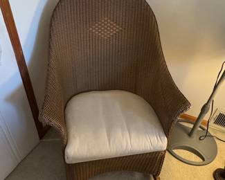 Wicker Peacock Chair with Cushion