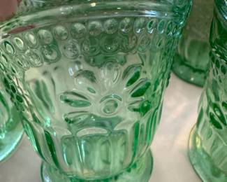 Indiana Chantilly Green Glass Tumblers second image