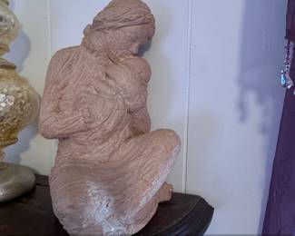 Terracotta Figurine of a Mother and Child by Isabel Bloom second image