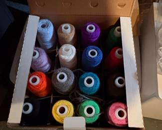 Set of Spools of Assorted Color Thread second image