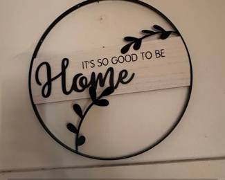 Round Metal Wall Decor Its So Good To Be Home