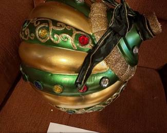 Kringle Express Illuminated Oversized Onion Shaped Ornament