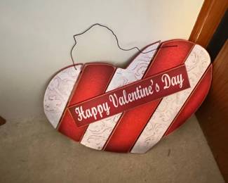 Valentines Day Heart Shaped Sign