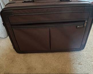 Savante by Atlantic Brown Woven Fabric Rolling Suitcase