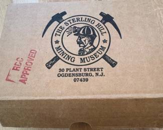 Sterling Hill Mining Museum Mineral Specimen Box