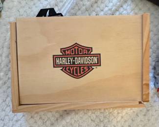 HarleyDavidson Cycles Wooden Box