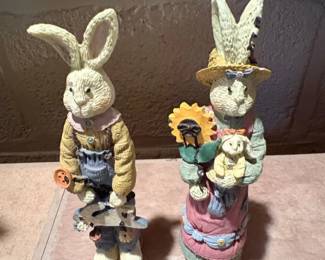 Vintage Easter Bunny Figurines