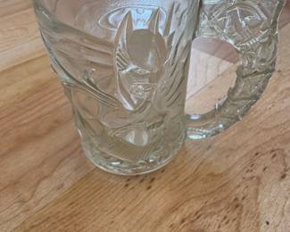 McDonalds Batman Forever Embossed Glass Mug
